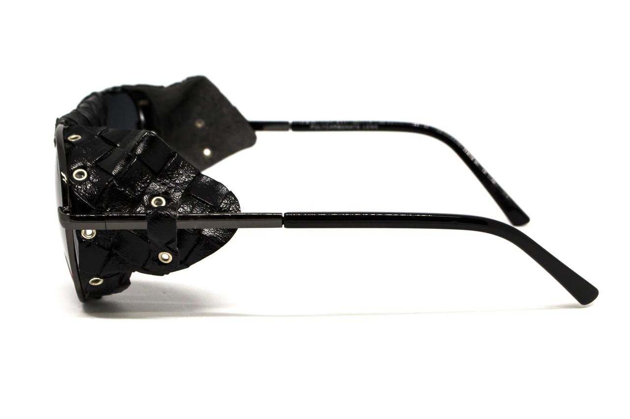 Очки защитные Global Vision Aviator-5 GunMetal со съемным уплотнителем из синтетической кожи Серый в темной оправе (69961852653178) - фото 3