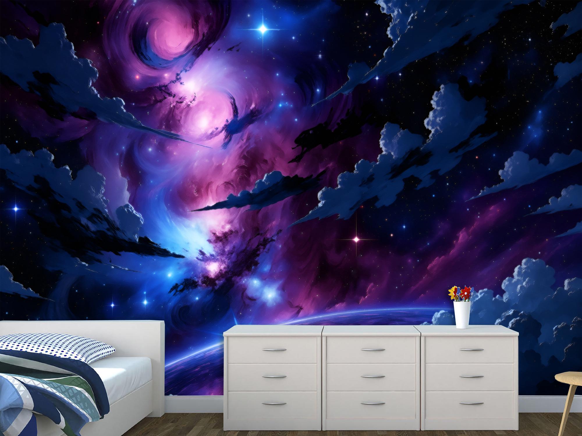 Фотообои флизелиновые Upstream Космический Шторм Света 153х230 см (S5SPC-036/3) - фото 6