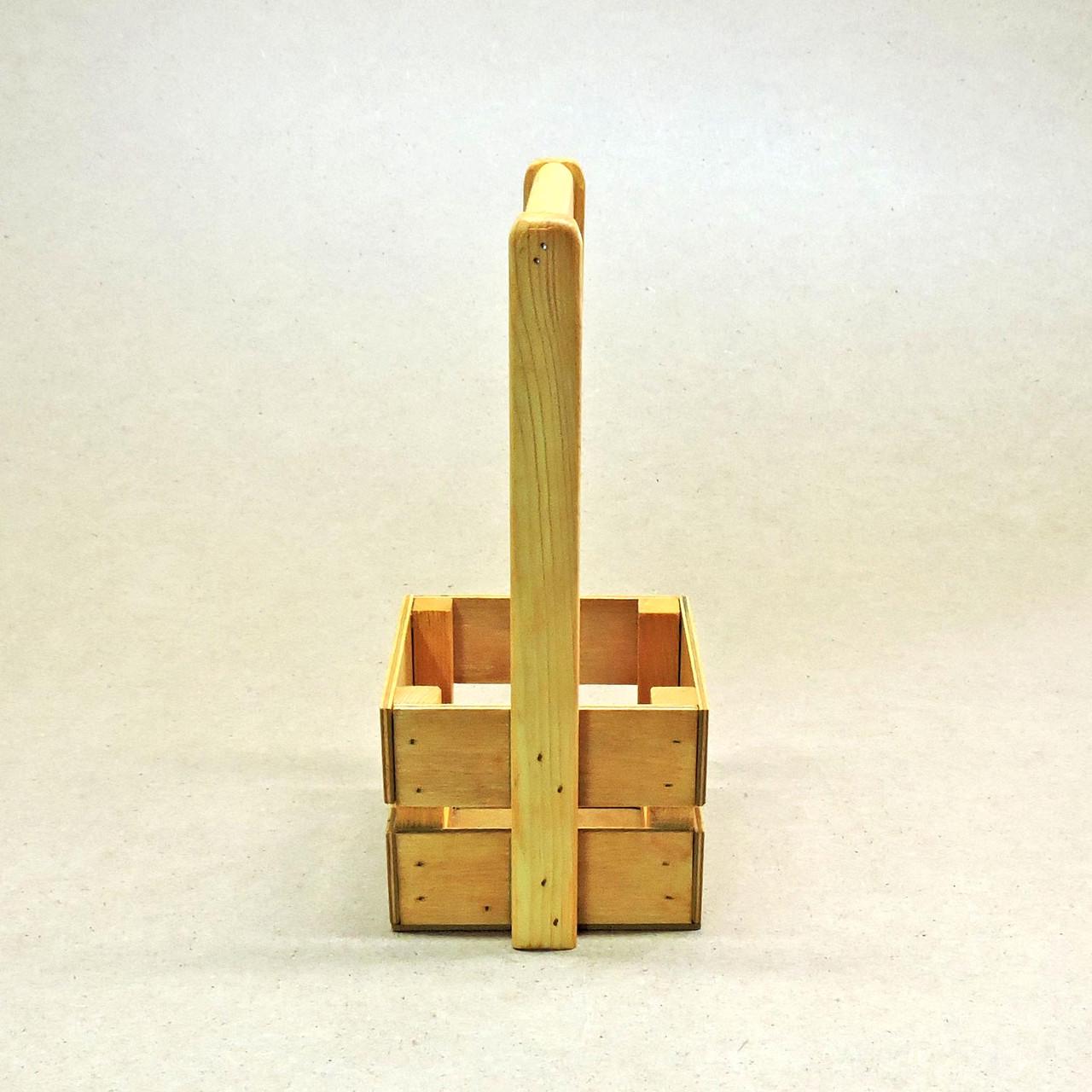 Корзинка подарочная из дерева Шервуд 12х12 см Карри (ПДК-0021103) - фото 4 Корзинка подарочная из дерева Шервуд 12х12 см Карри (ПДК-0021103) - фото 4