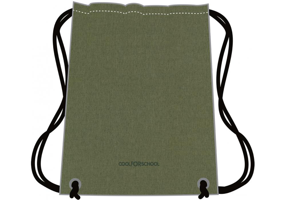 Сумка для обуви Cool For School 41x33 см Темно-зеленый (CF85758-49)