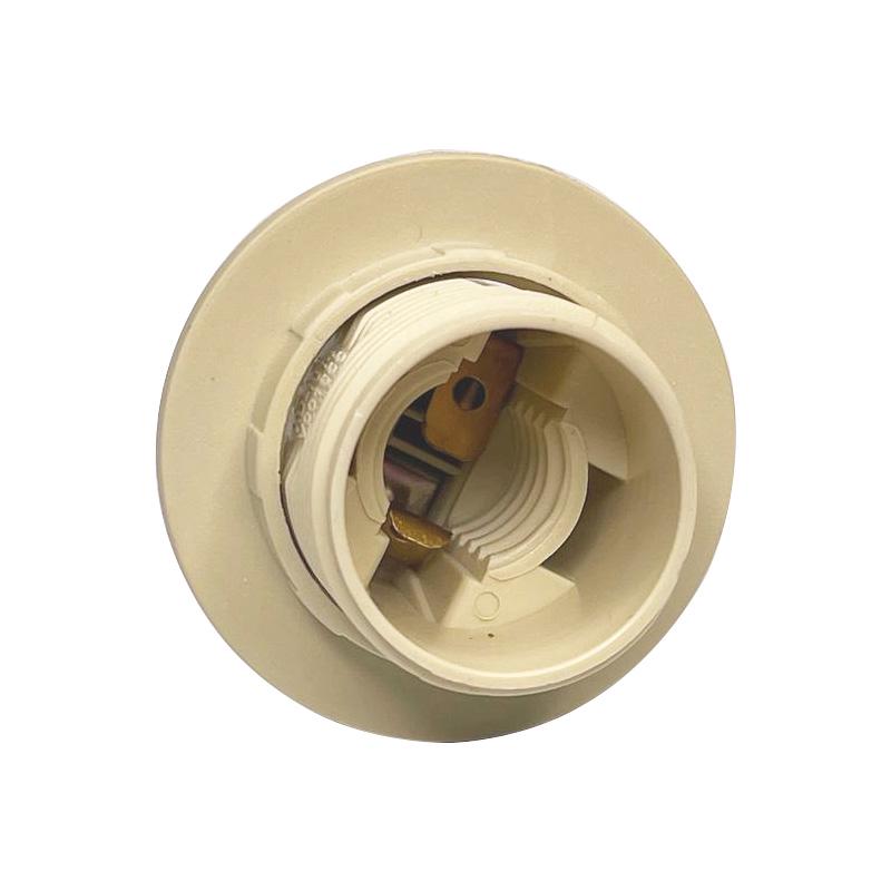 Патрон пластиковий Е14 із шайбою Молочний (7201) - фото 4 Патрон пластиковий Е14 із шайбою Молочний (7201) - фото 4