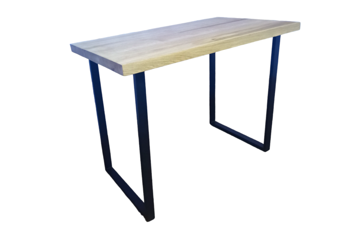 Стол из массива дуба на металлических опорах 100х60 - фото 7