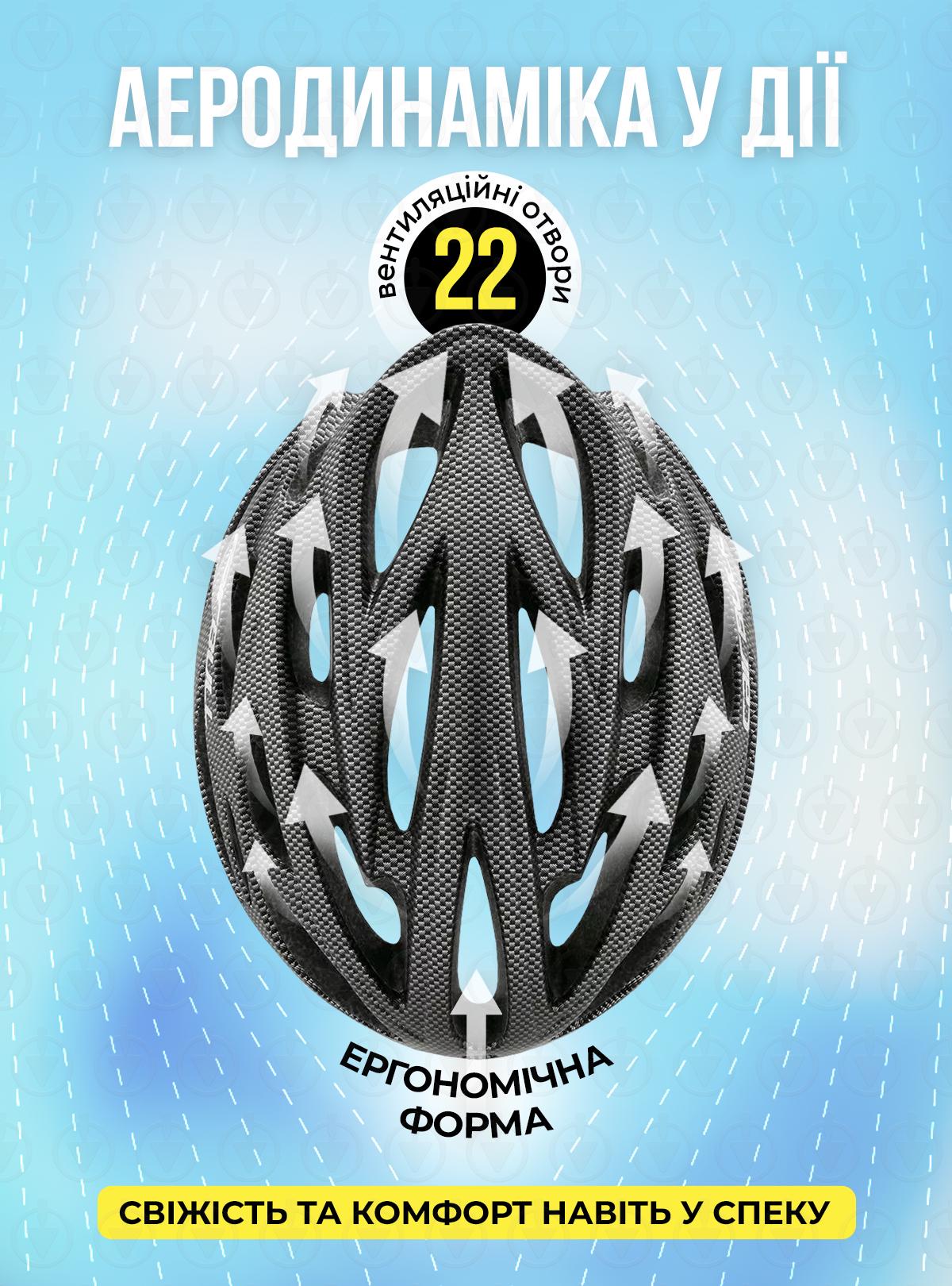 Велошлем з візором та ліхтарем унісекс Cairbull Сірий 73586) - фото 7