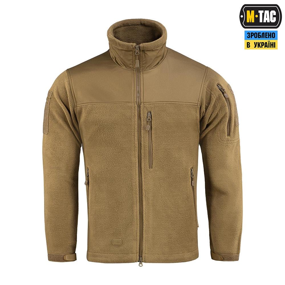 Куртка-кофта флісова M-Tac Alpha Microfleece GenII M Койот (5920865) - фото 3 Куртка-кофта флісова M-Tac Alpha Microfleece GenII M Койот (5920865) - фото 3