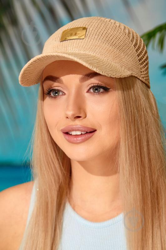 В'язана бейсболка «Дельта» (4951) Braxton світло-бежевий