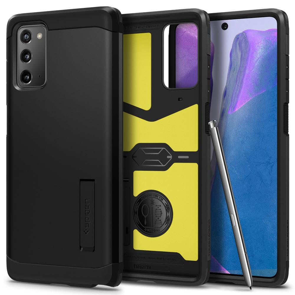 Чехол противоударный с подставкой Spigen Tough Armor ACS01422 для Samsung Galaxy Note 20 (6.7") Black Чехол противоударный с подставкой Spigen Tough Armor ACS01422 для Samsung Galaxy Note 20 (6.7") Black