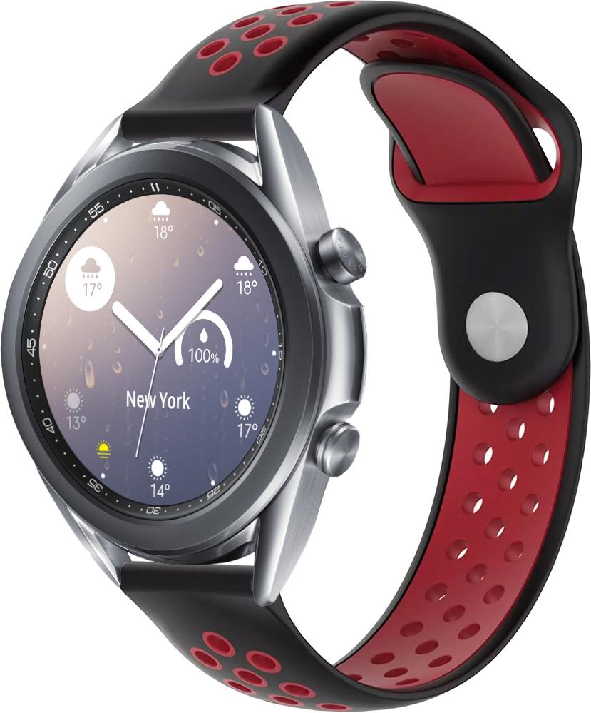 Ремінець Sport для Galaxy Watch 3 41 мм Black Red (23034-44)