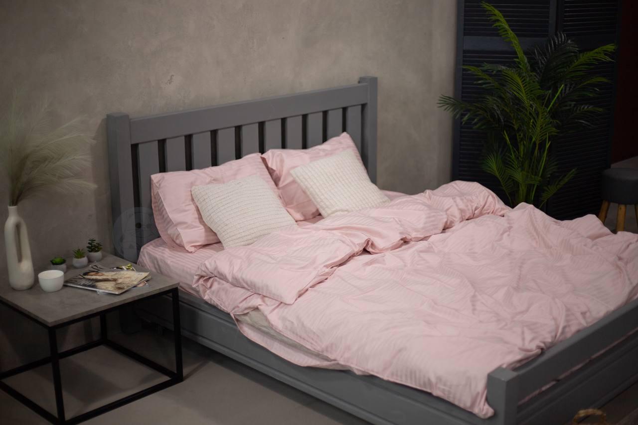 Комплект постельного белья Зефир страйп-сатин двуспальный 180х220 см наволочки 50х70/70х70 см Пудровый (04021102) - фото 1 Комплект постельного белья Зефир страйп-сатин двуспальный 180х220 см наволочки 50х70/70х70 см Пудровый (04021102) - фото 1