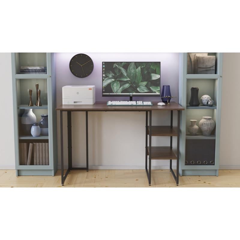 Компьютерный стол Ferrum-decor Kevin метал/ДСП Черный/Дуб сонома трюфель (FRD-103811)