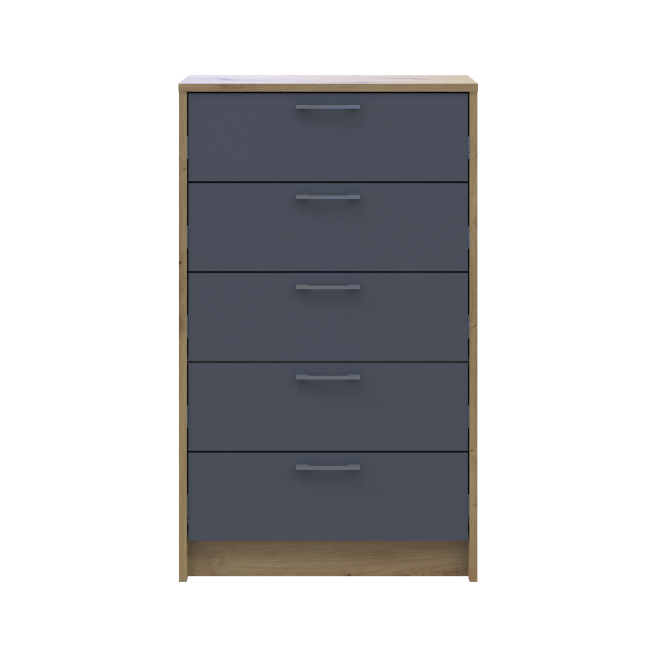 Комод Doros Ронди 5 ящиков 60х40х100 см Дуб Артизан/Графит (41516188) - фото 3