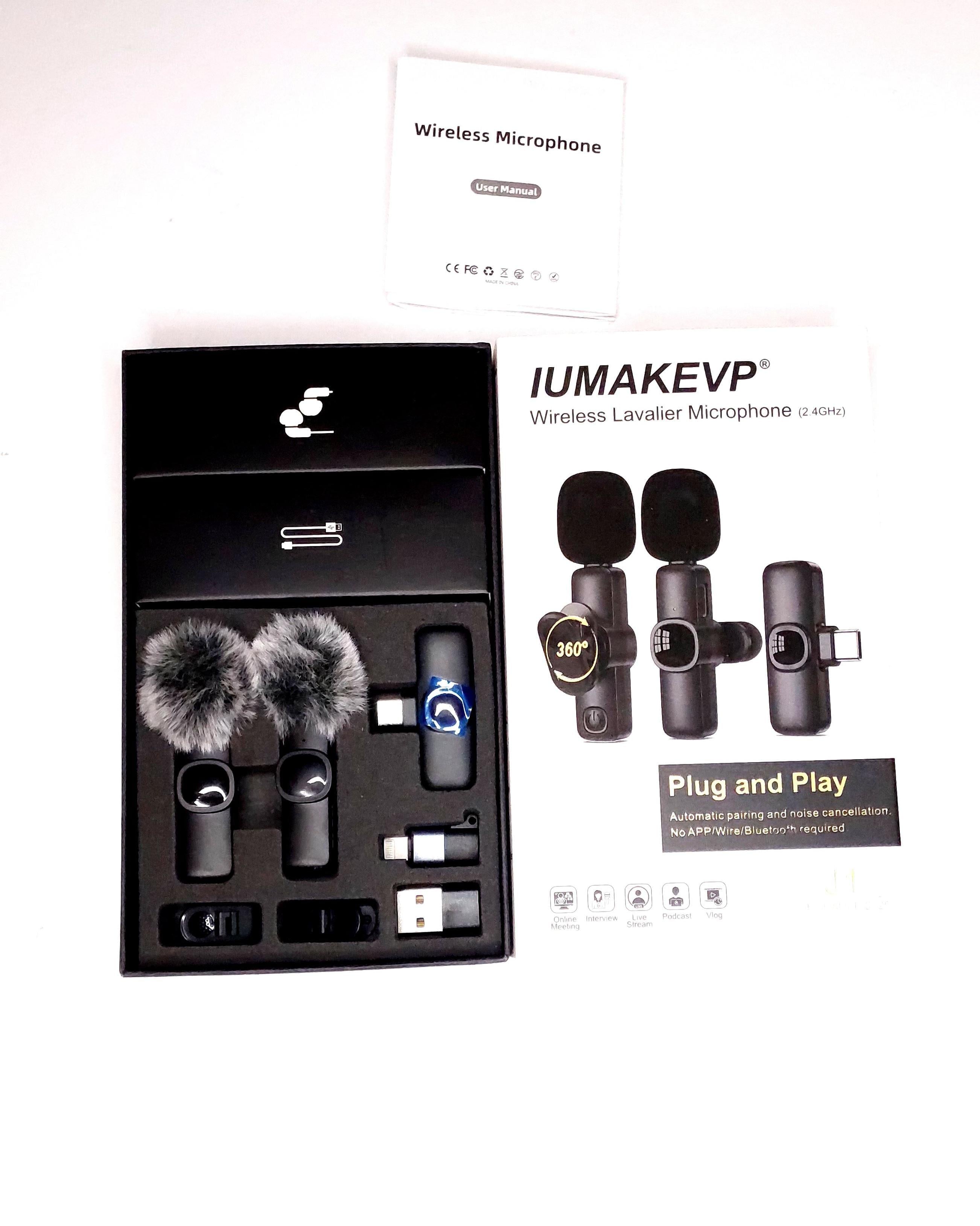 Микрофон петличный IUMAKEVP Type-C для iPhone и Android 2 шт.