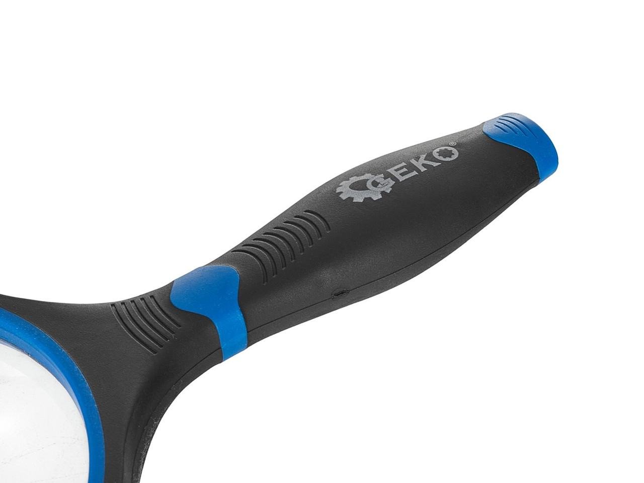 Лупа GeKo 3-кратна діаметр скла 100 мм загальна довжина 225 мм (G03225) - фото 3 Лупа GeKo 3-кратна діаметр скла 100 мм загальна довжина 225 мм (G03225) - фото 3