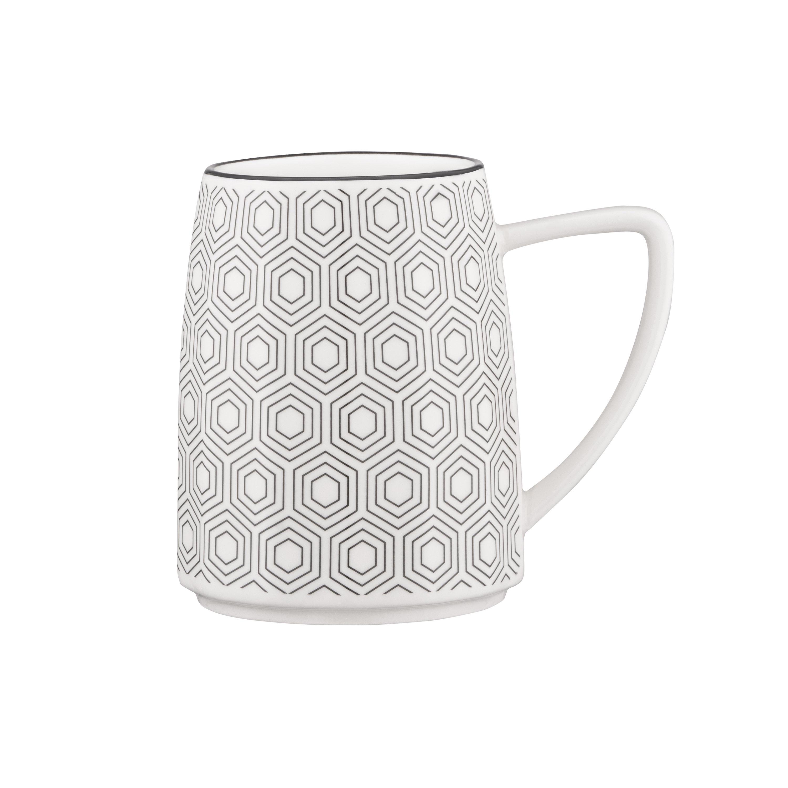 Чашка Ardesto AR3051 Lamberto фарфор 360 мл Белый/Серый