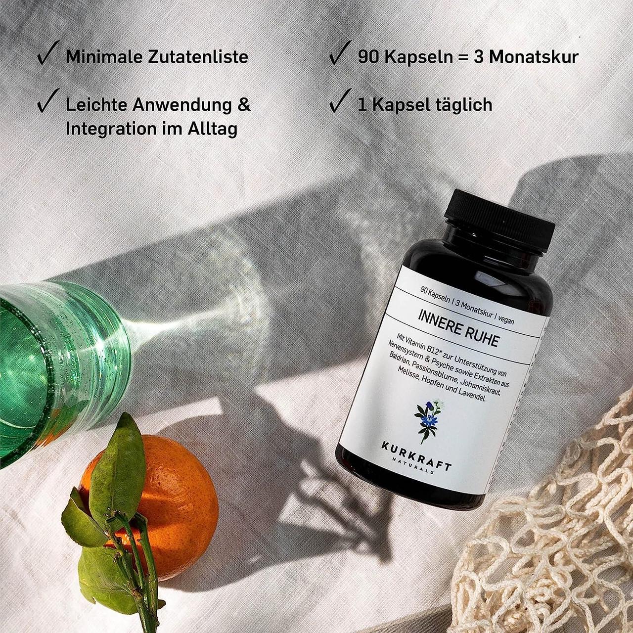 Витамины для нервной системы Kurkraft Внутреннее спокойствие 90 капс. (50091712) - фото 4