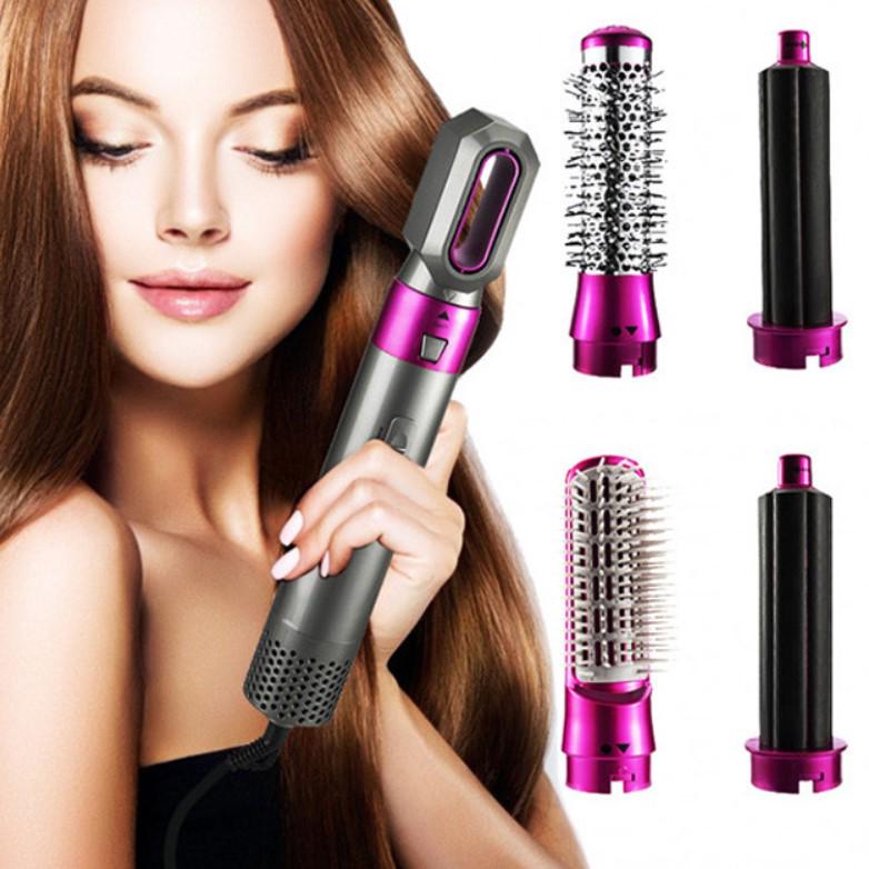 Фен-щетка стайлер EM Hot Air Styler 5в1 Серый (307) - фото 5 Фен-щетка стайлер EM Hot Air Styler 5в1 Серый (307) - фото 5