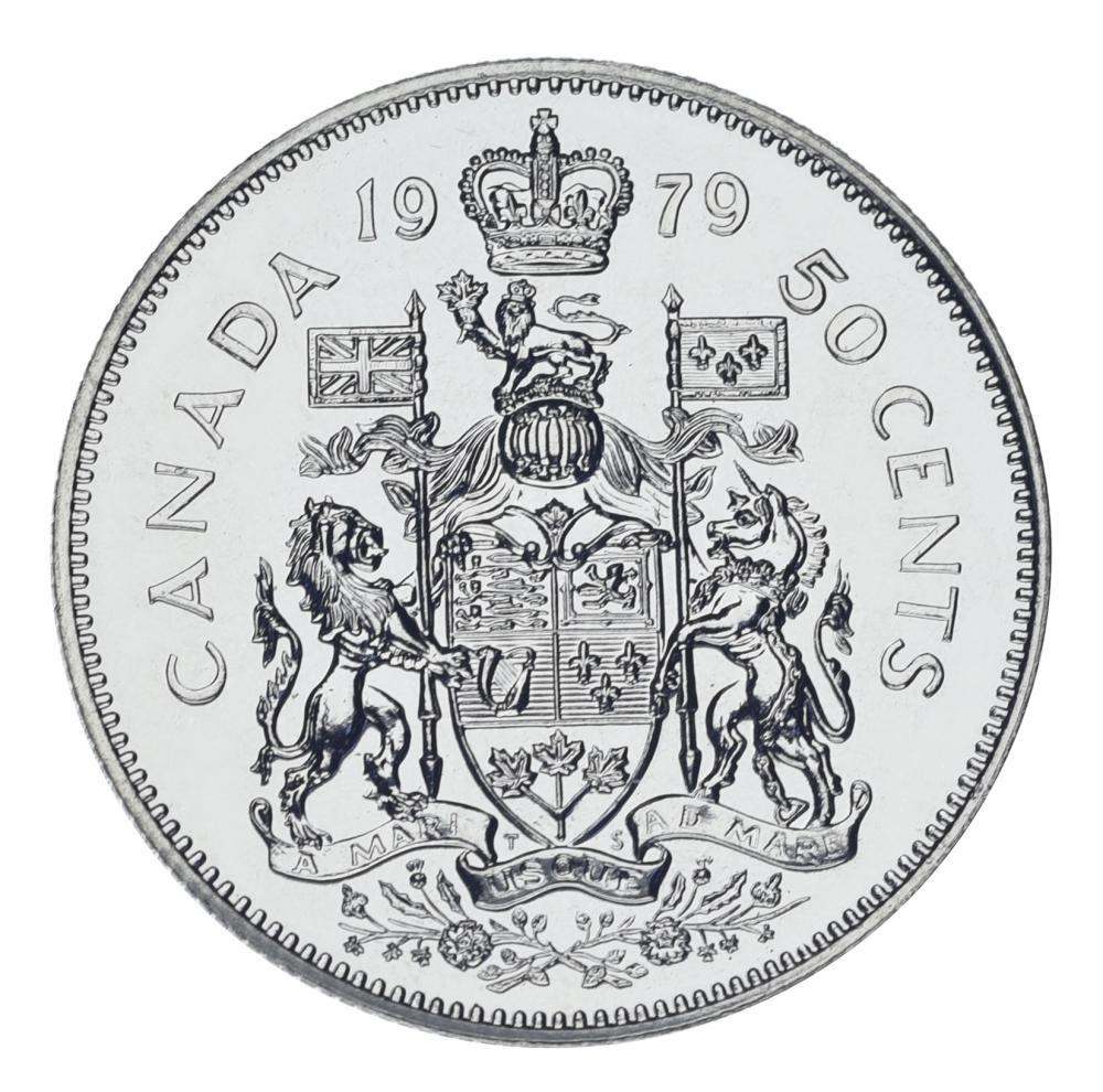 Коллекционная монета Канада 50 центов 1979 AU-UNC (М23423)