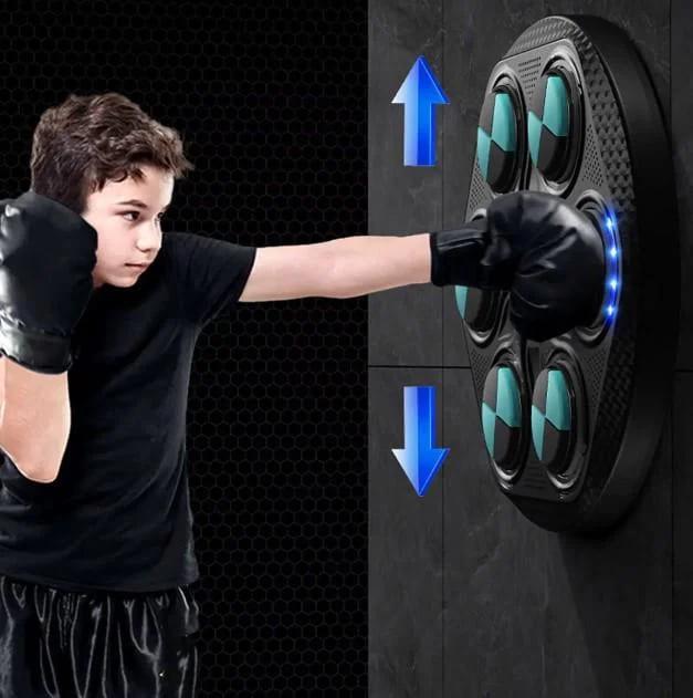 Тренажер для бокса настенный OSPORT музыкальный с подсветкой Черно-синий (MS 4449) - фото 4 Тренажер для бокса настенный OSPORT музыкальный с подсветкой Черно-синий (MS 4449) - фото 4