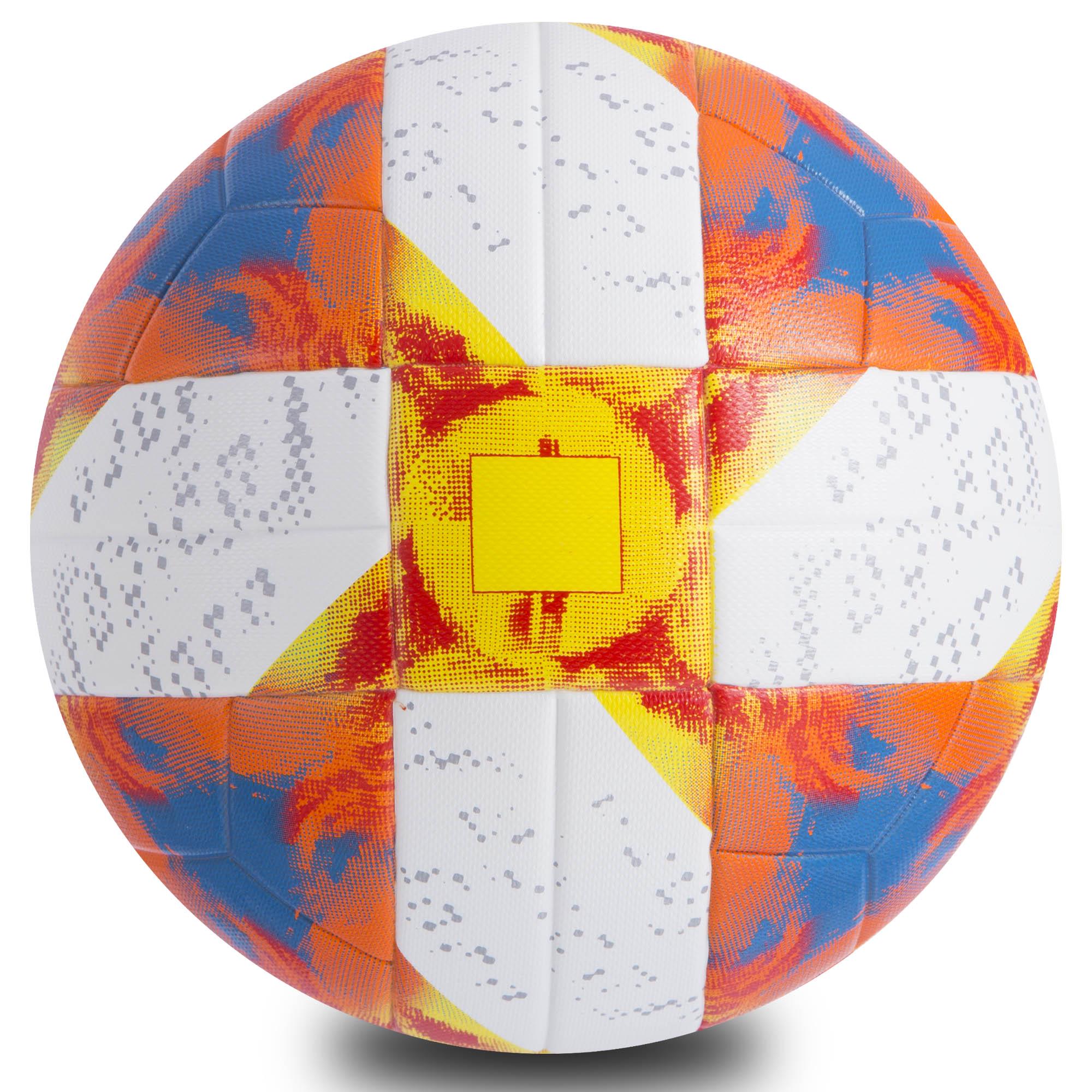 М'яч футбольний Zelart SP-Sport 2020 FB-0446 №5 PU клеєний Помаранчевий/Білий (DR008002)