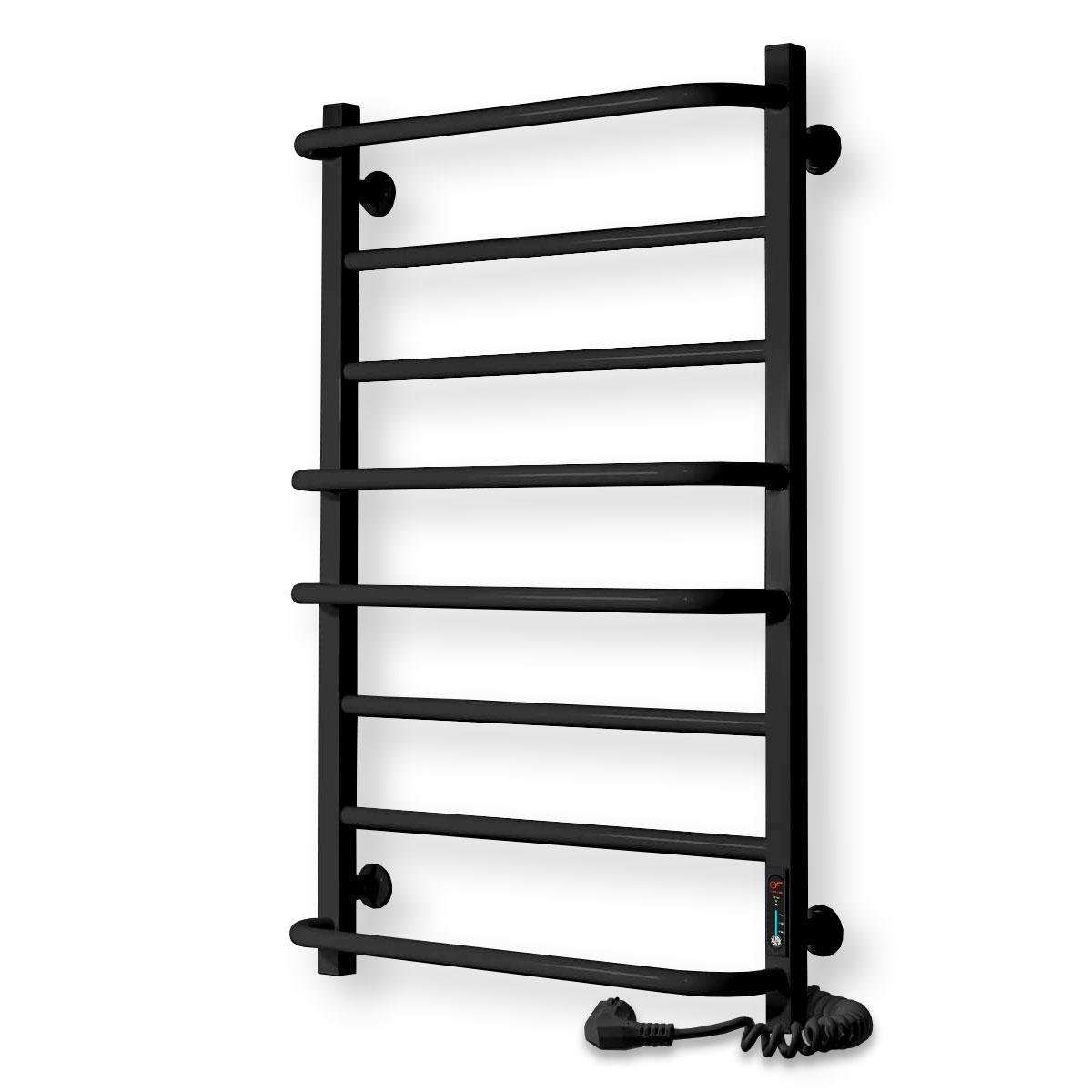 Полотенцесушитель электрический ERAFLYME 800R правый 500x800 см Черный