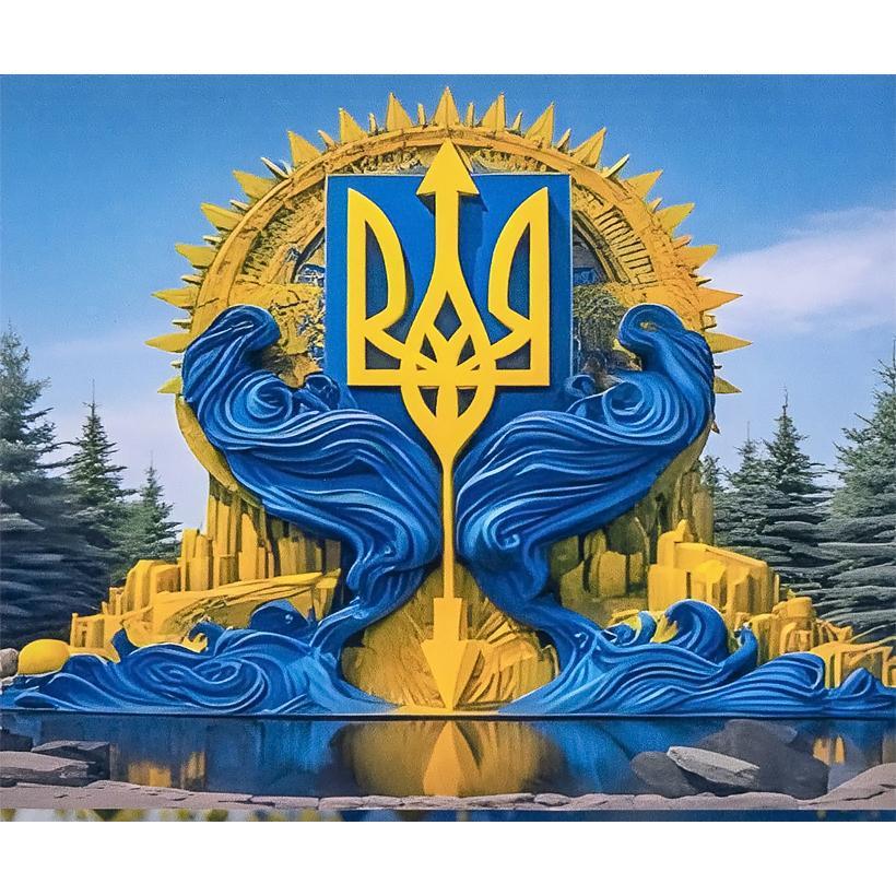 Алмазна мозаїка Герб Символіка прапор Україна ЗСУ 5D повна на підрамнику 40х50 см (IMAGE78) Алмазна мозаїка Герб Символіка прапор Україна ЗСУ 5D повна на підрамнику 40х50 см (IMAGE78)