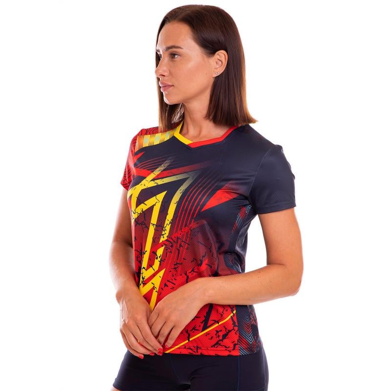 Футболка женская спортивная Lingo LD-7330 XL 170-175 см Синий/Красный (NA003911)
