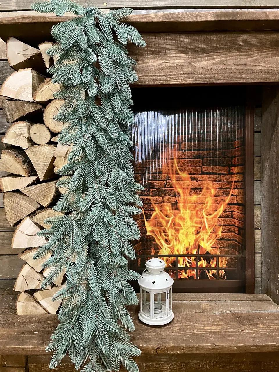 Гірлянда хвойна SGH Classic лита 2 м Блакитний