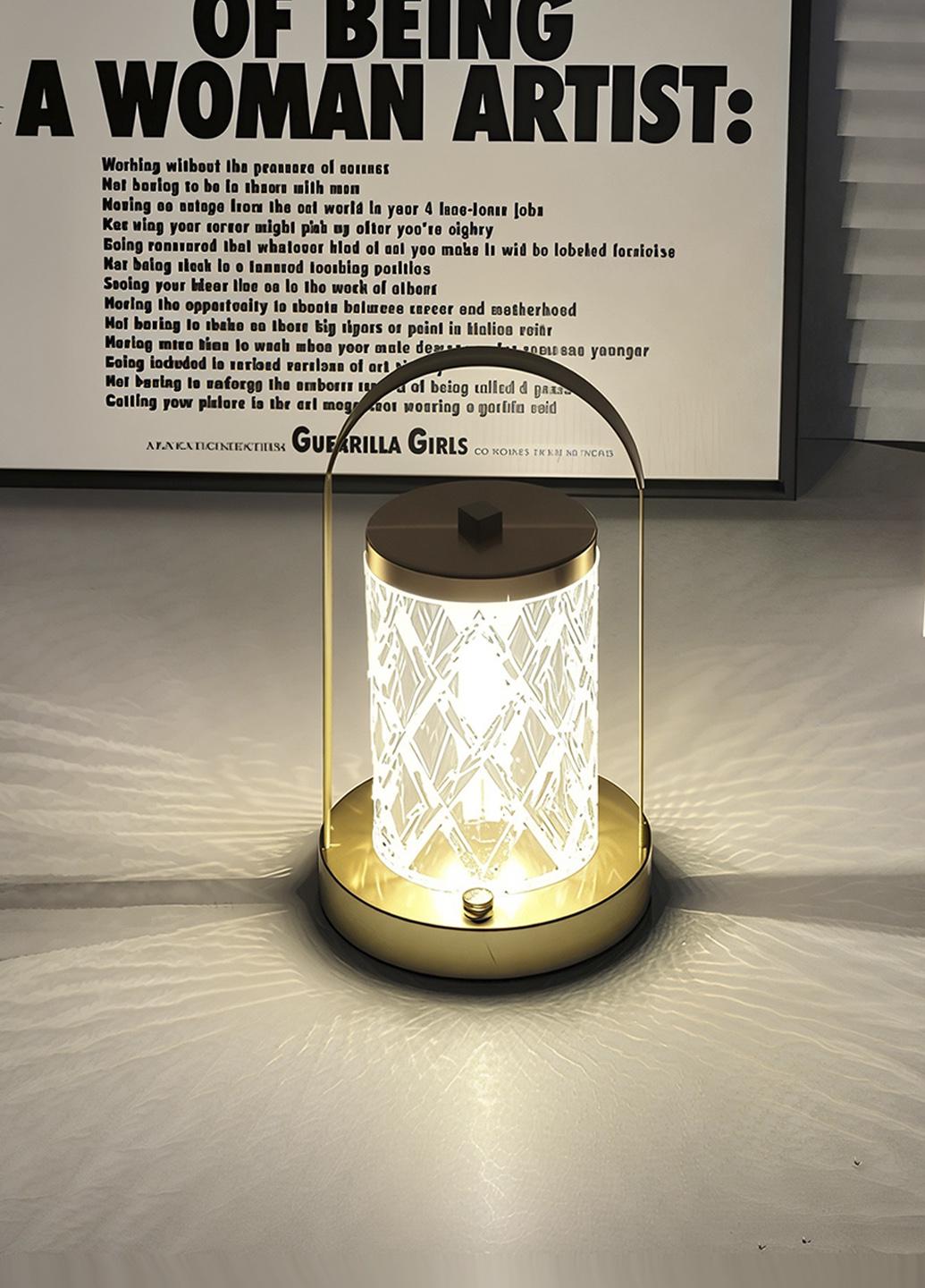 Лампа акумуляторна з сенсорним керуванням Good Idea LED D15 портативна Золотисто-прозорий (987444) - фото 7