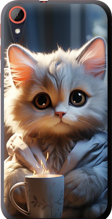 Чехол на HTC Desire 830 White cat (5646u-785-42517)
