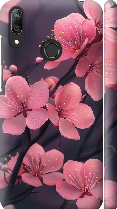 Чехол на Huawei Y7 2019 Пурпурная сакура (6075m-1638-42517)