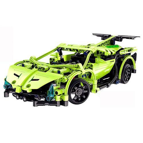Машинка-конструктор C51007W на радіокеруванні 453 ел. Зелений