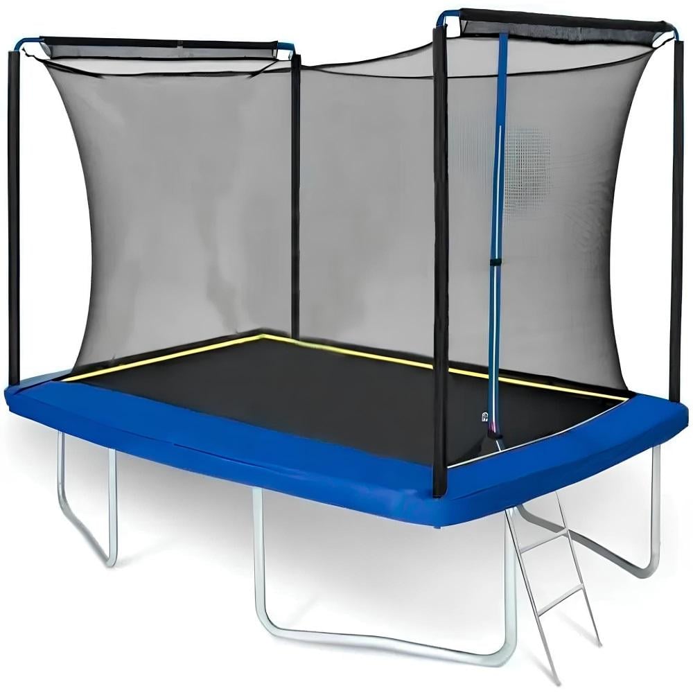 Батут прямоугольный с внутренней сеткой WellActive 366х244 см (27001651)