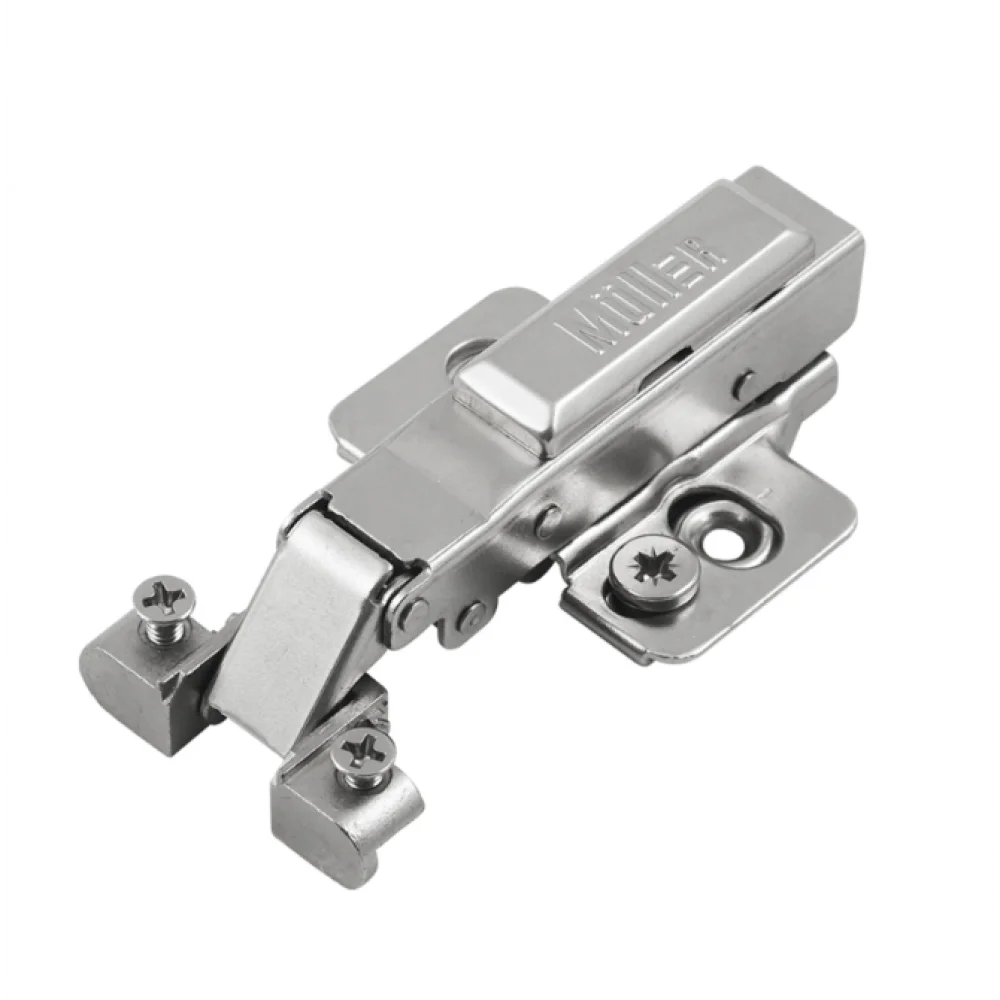 Петля Muller Profi Line накладна 95° Clip-On для алюмінієвого профілю без пружини 3D Нікель (MP0029)