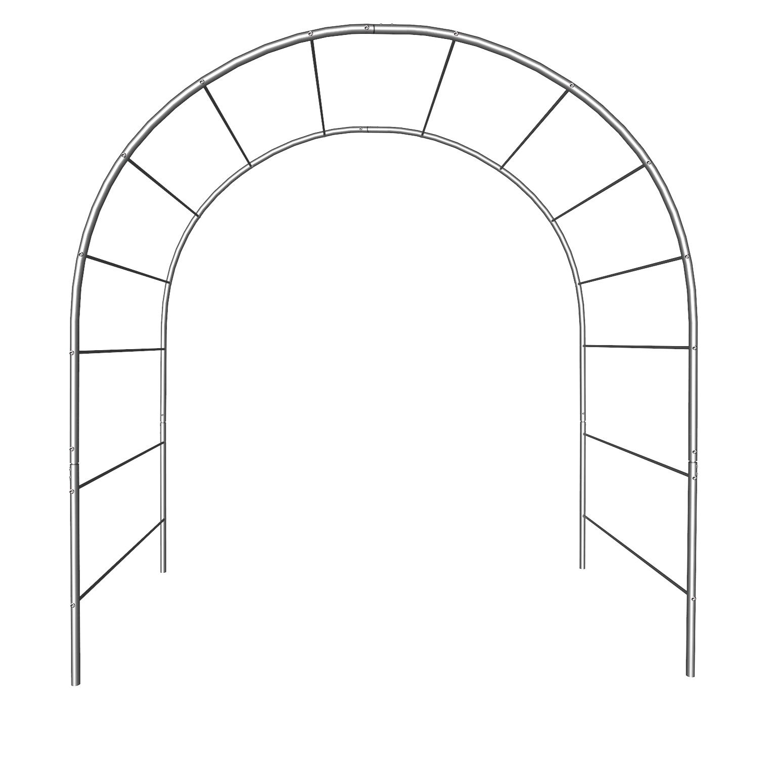 Опора для рослин арка садова 2900х2500х1330 мм d 24 мм/d 12 мм (АС-D24/D12-2900*2500*1330) - фото 1