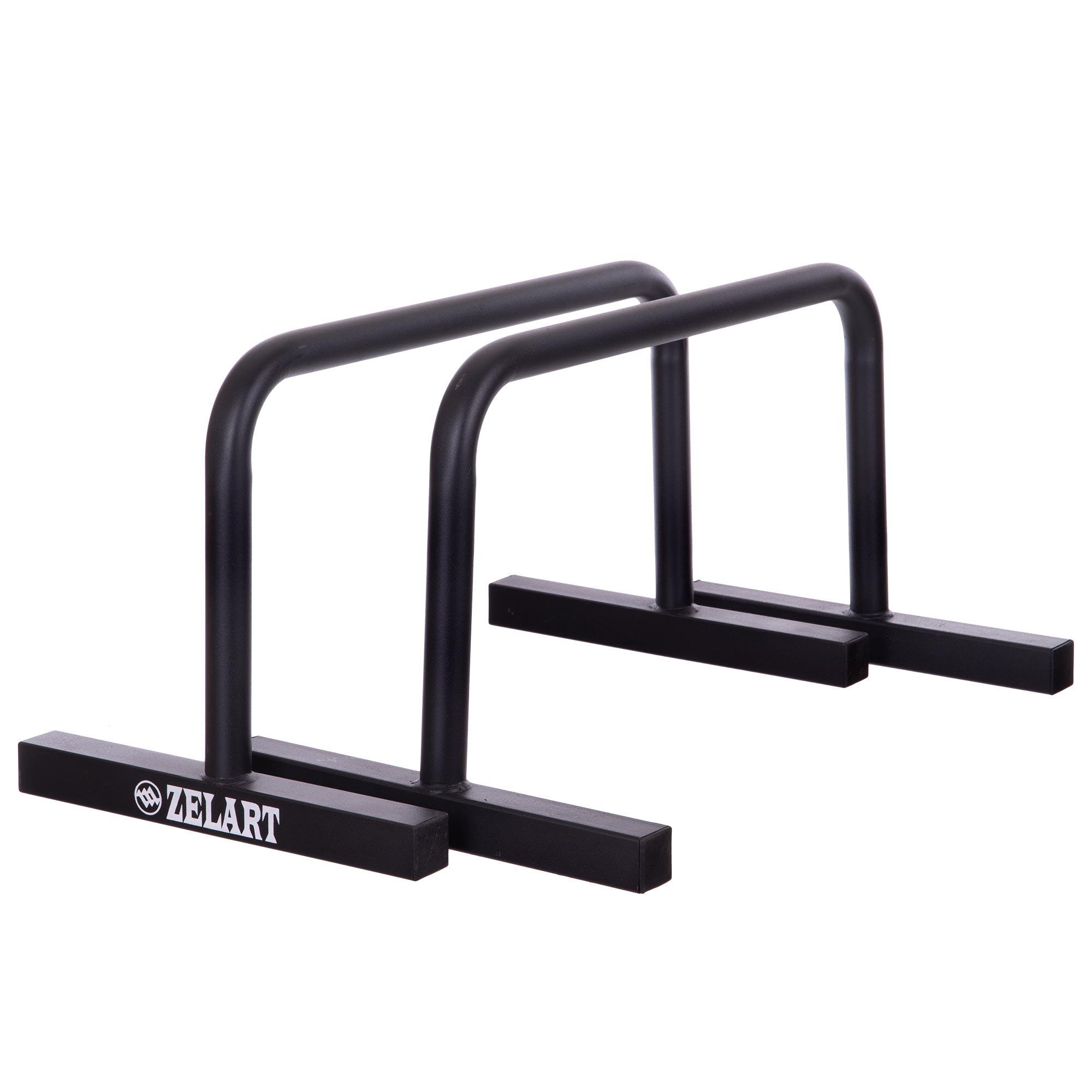 Упори для віджимань Zelart TA-2277 PUSH-UP BAR 60х35х32 см Чорний (DR003231)