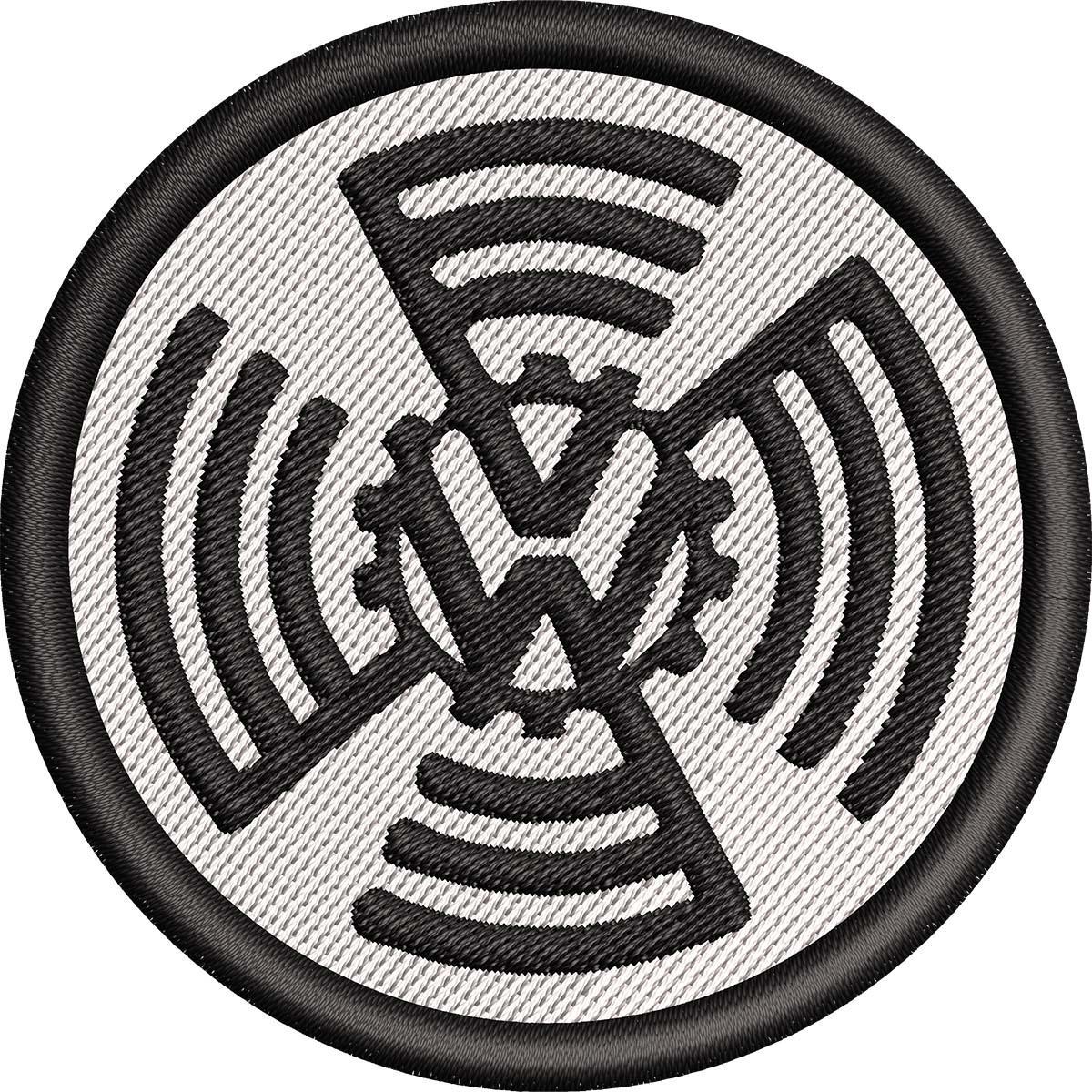 Патч нашивка круглый логотип Volkswagen образца 1937 года 7,5x7,5 см (8020050)