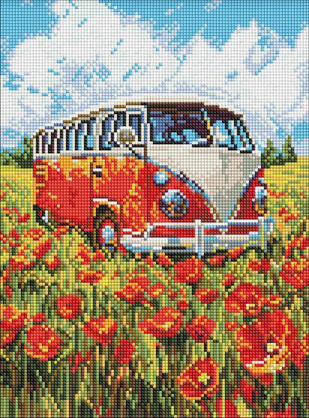 Алмазная мозаика Ideyka Путешествие в красное 30x40 см (Id-AMO8215)