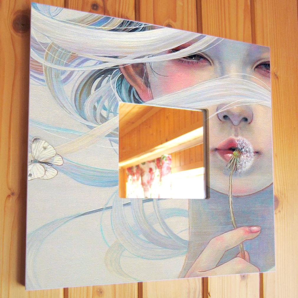 Зеркало декоративное Стиль аниме с рисунком 260х260 мм (M03644)