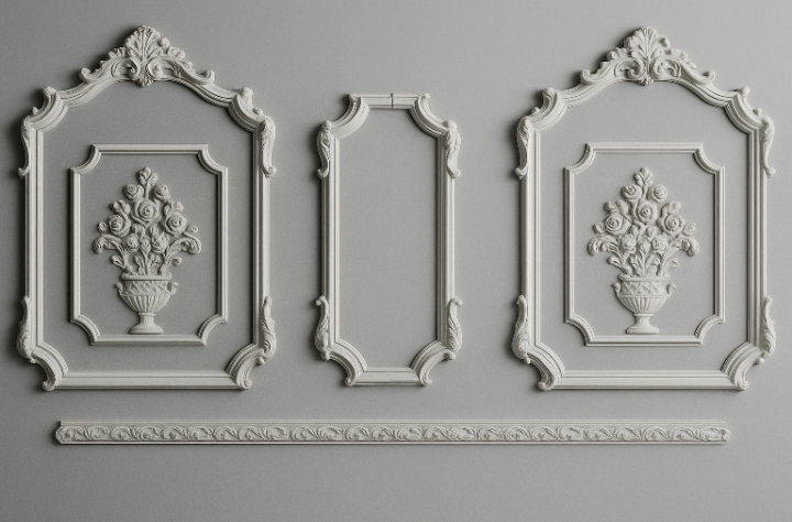 Комплект декоративных рамок гипсовых 3 шт. 1430/2520 мм (29054538) - фото 3