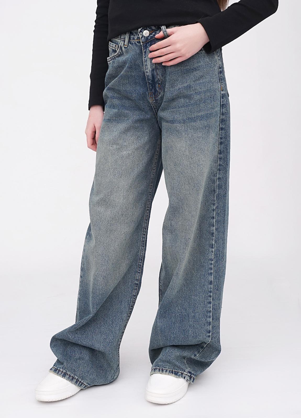 Джинси жіночі wide leg EQUILIBRI W568_026_000 р. 25 Синій
