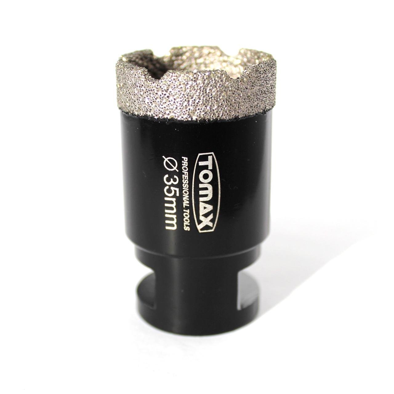 Коронка для плитки/керамогранита TOMAX 35 мм на УШМ/болгарку алмазная (1586892736) - фото 1