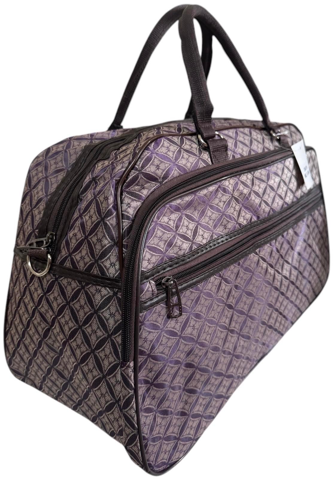 Сумка дорожная ручная кладь с длинным ремнем через плечо Светло-коричневый (8807BL) - фото 2