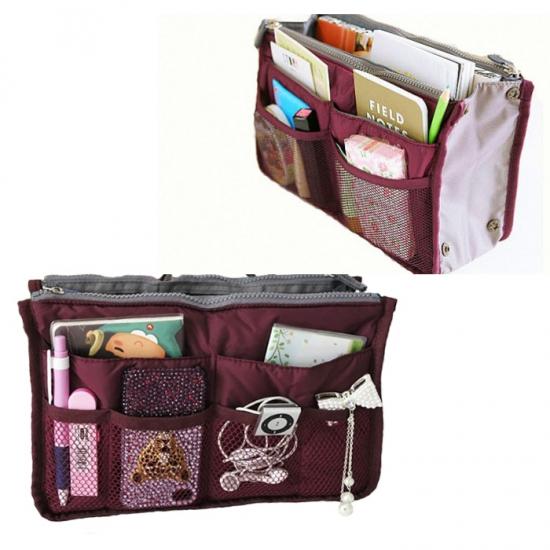 Сумка-органайзер в дорожную сумку Bag in bag Maxi 27x17 Burgundy (100577) - фото 3 Сумка-органайзер в дорожную сумку Bag in bag Maxi 27x17 Burgundy (100577) - фото 3