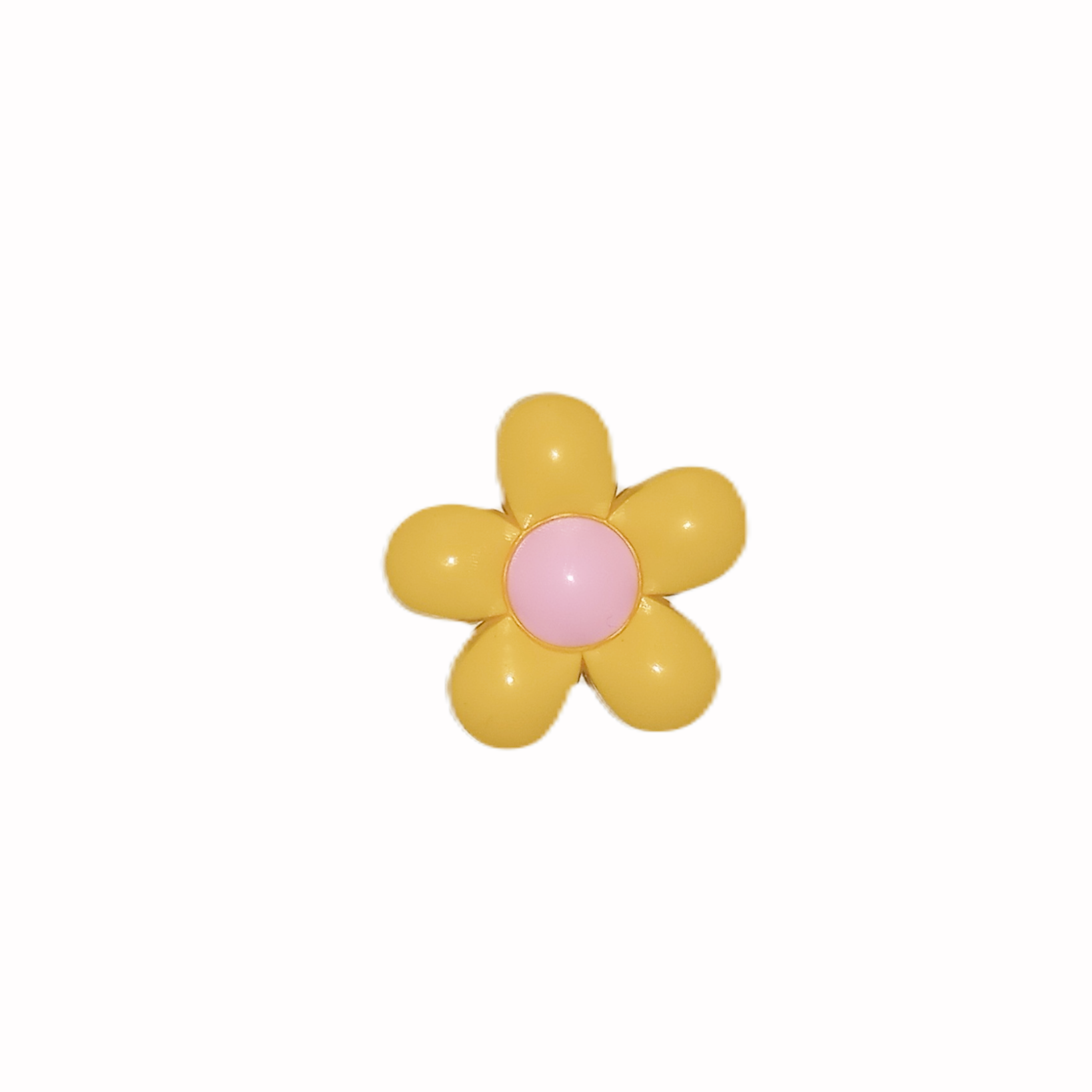 Джибитс для обуви JIBBITZ Цветок глянцевый №1156 Желтый (JIB1156)