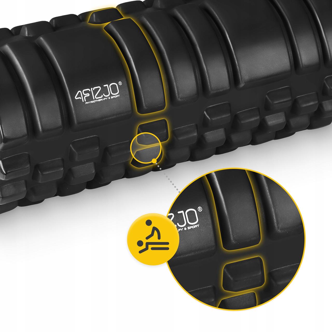 Ролик масажний 4FIZJO 33x14 см Black (P-5907222931004) - фото 5 Ролик масажний 4FIZJO 33x14 см Black (P-5907222931004) - фото 5