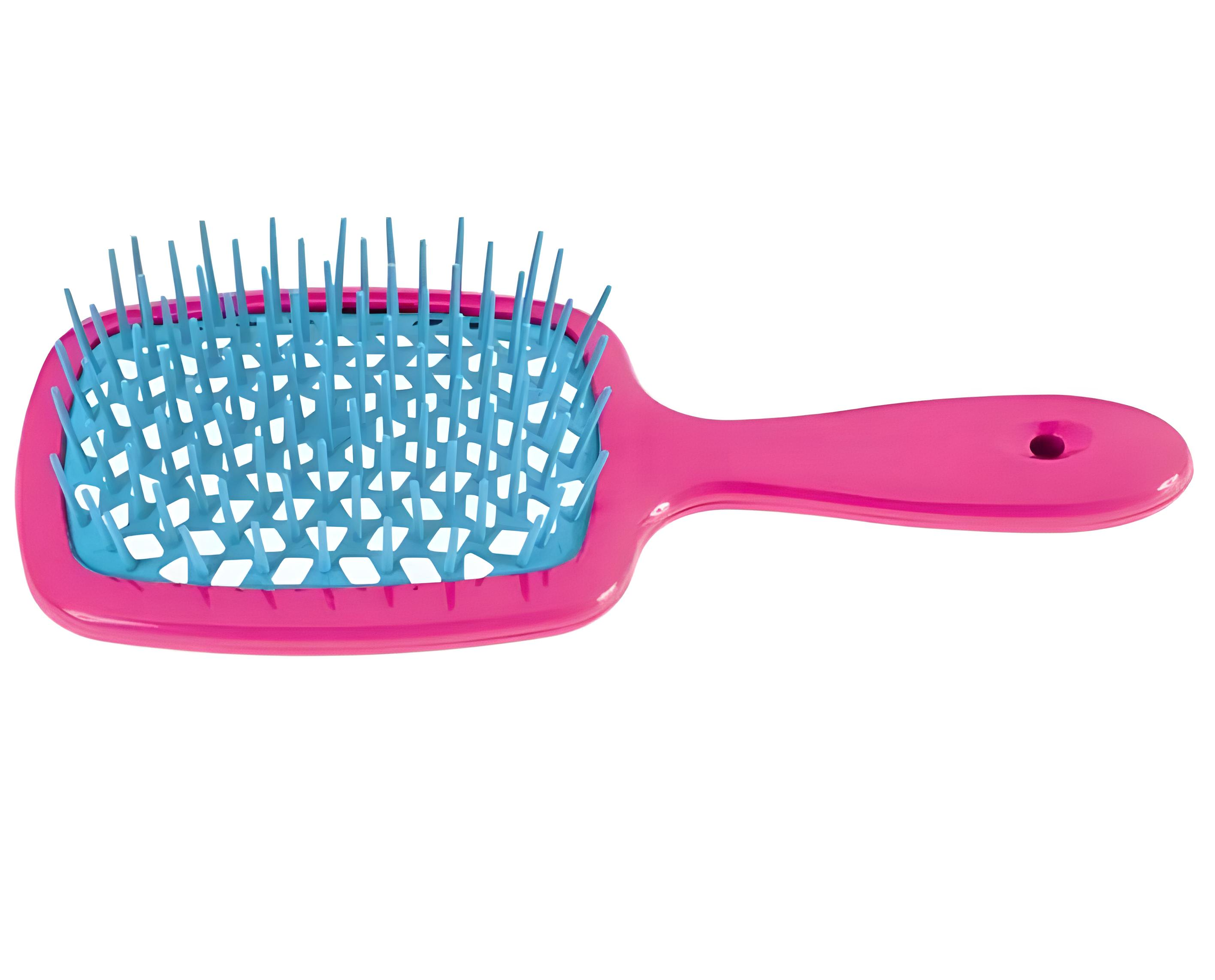 Гребінець для волосся Super Hair Brush Рожевий/Блакитний (16341059724)