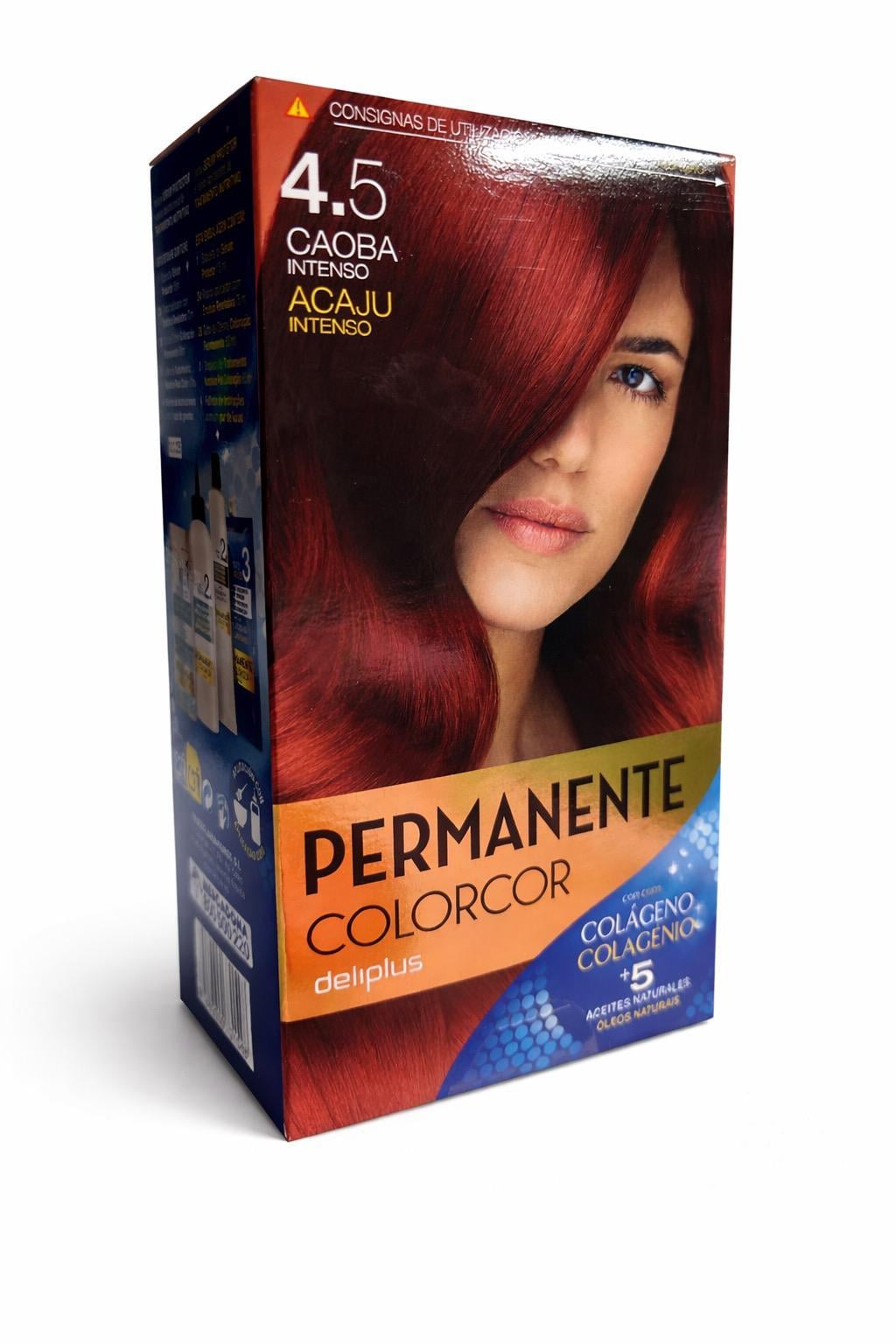 Краска для волос Daliplus Permanente Colorcor 4.5 Rubio oscuro Насыщенный красный