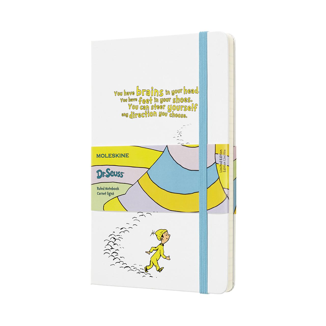 Блокнот Moleskine Limited Dr. Seuss средний 13х21 см 240 страниц в линейку Белый