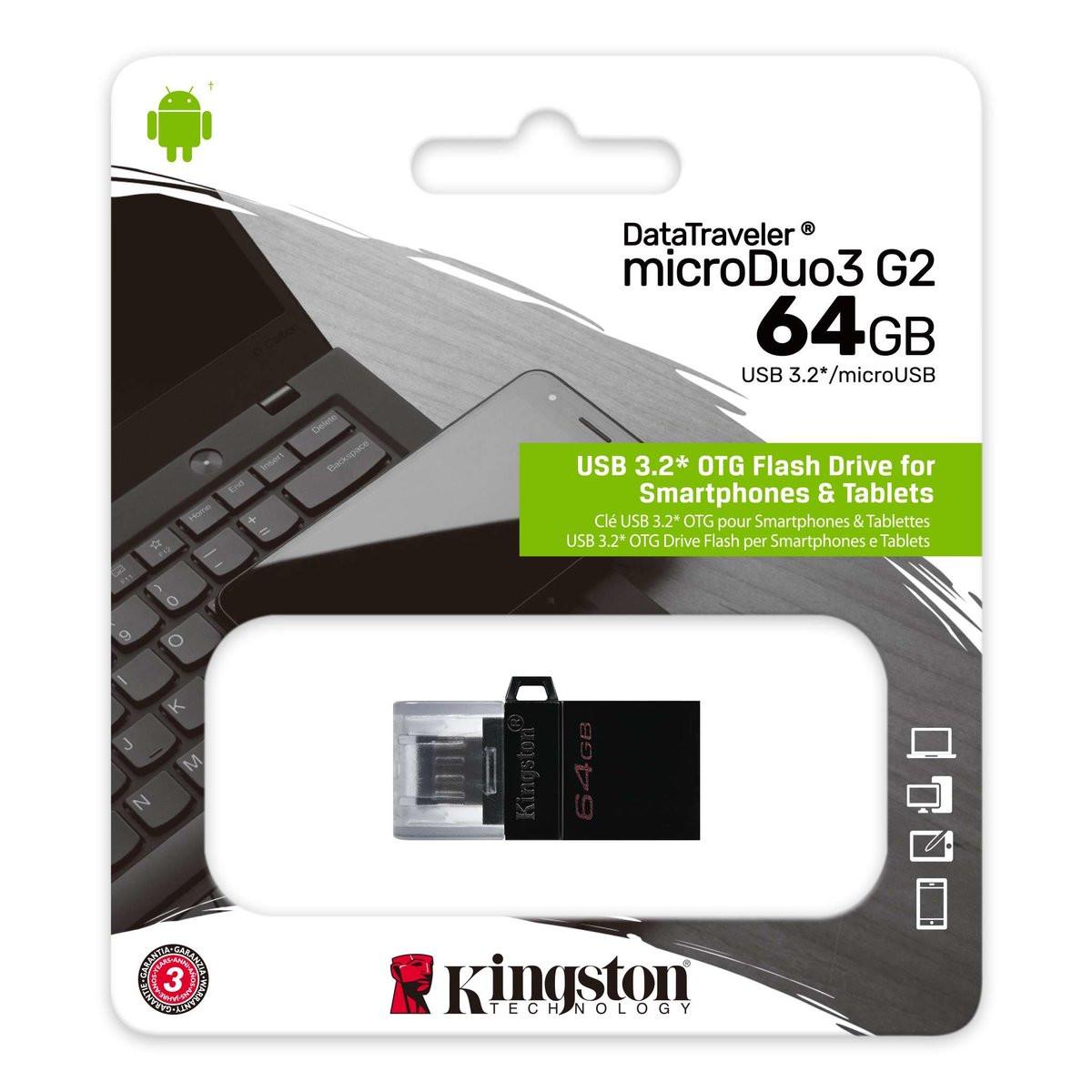 Flash Kingston USB 3.2 DT microDuo 3.0 G2 64GB (29caa1-15443)