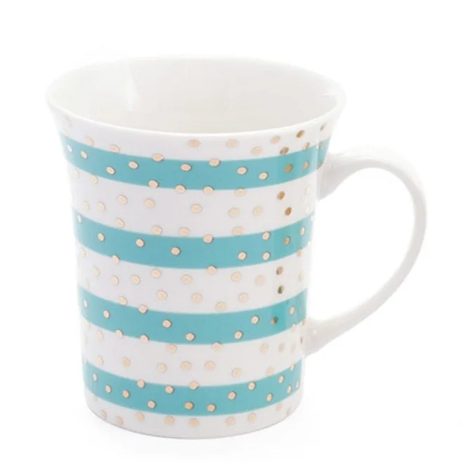 Чашка фарфоровая Flora Геометрия 0,37 л (31558)