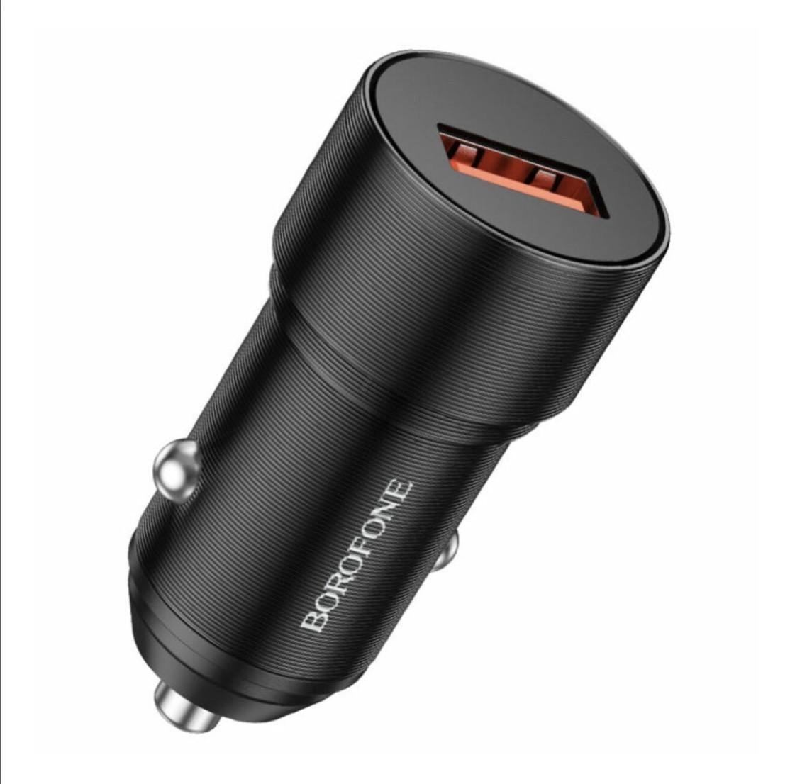 Зарядное устройство автомобильное BOROFONE BZ19A Wisdom single port QC3.0 Car Charger 18W Black